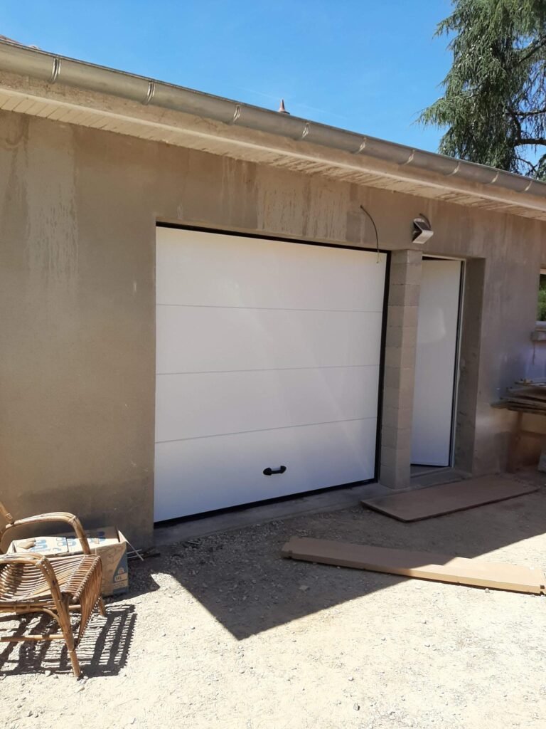 Installation volet garage 